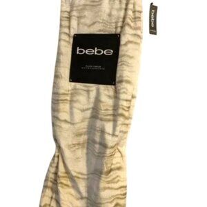 BEBE Plush Throw Blanket NWT
